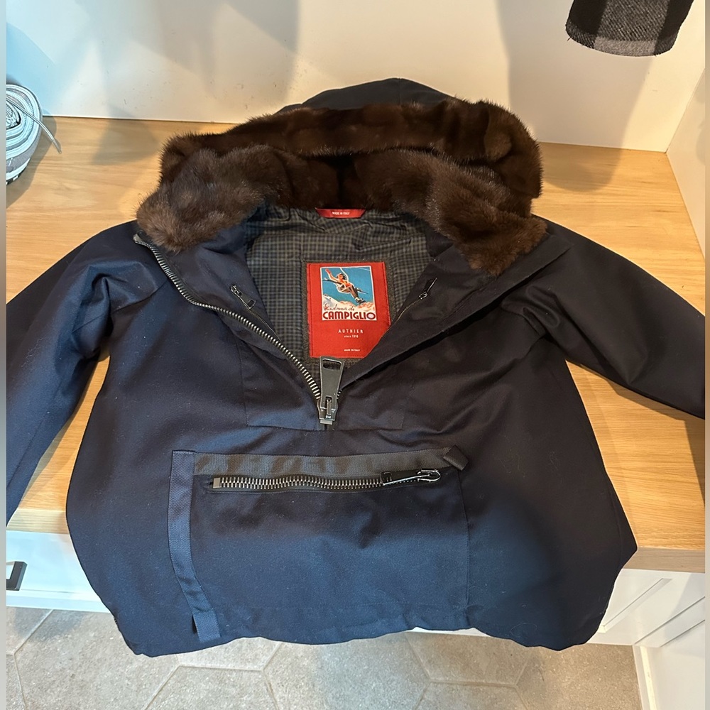 New Authier mink hood pullover jacket